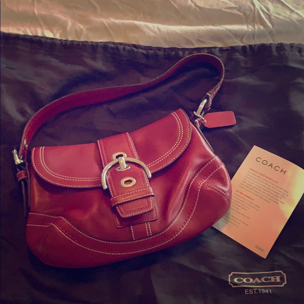 COACH G0779‑f10909 Red Soho Bag
